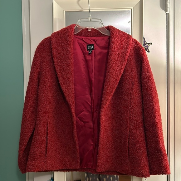 Eileen Fisher Jackets & Blazers - Eileen Fisher cropped dark pink jacket S